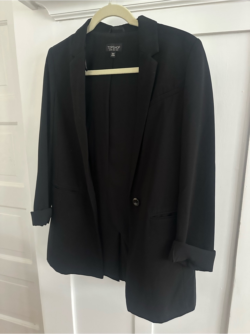 Topshop Black Tailored Blazer